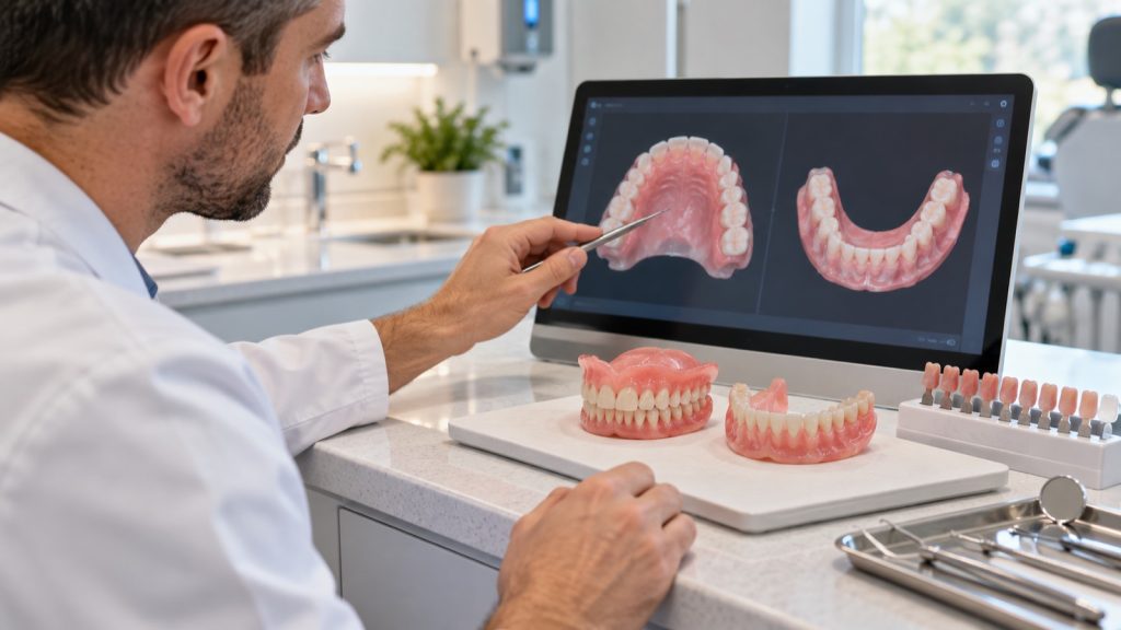 Complete dentures digital planning at 313 Dental