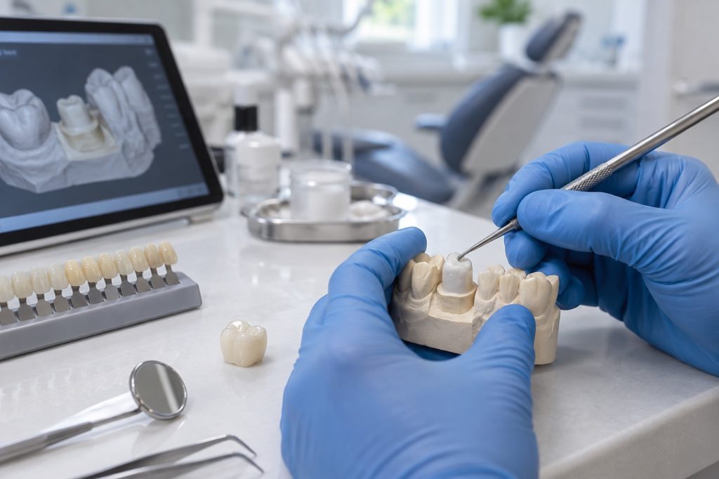 Core build-up crown foundation model at 313 Dental