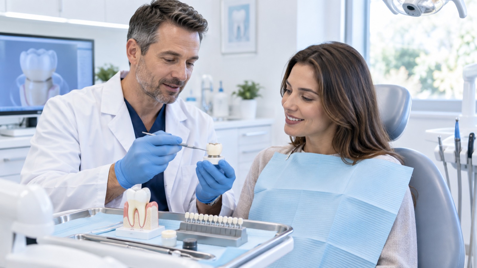 Dental core build-up consultation at 313 Dental in Dearborn, MI