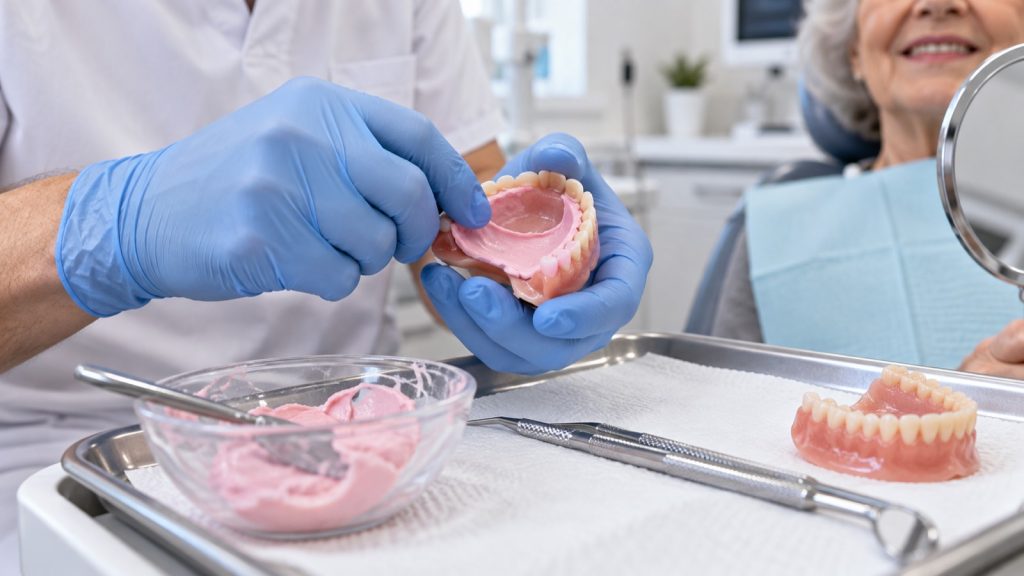 Denture reline process at 313 Dental