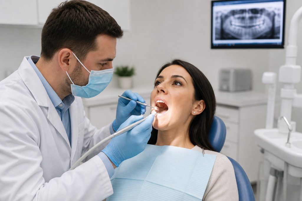Focused emergency dental exam at 313 Dental