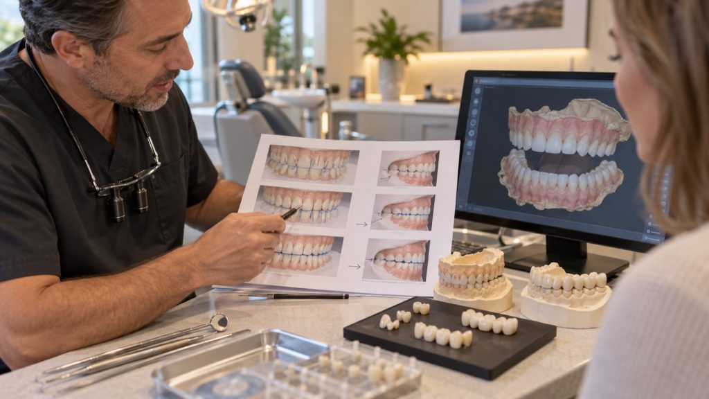 Full mouth reconstruction digital planning at 313 Dental