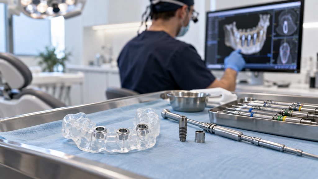 Computer-guided implant surgery planning at 313 Dental