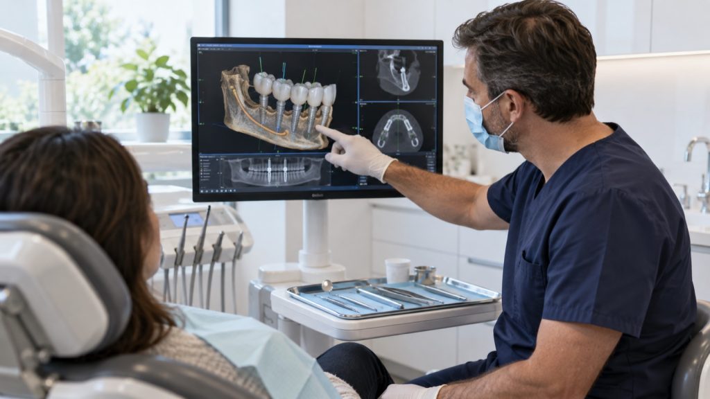 Implant bridge digital planning at 313 Dental