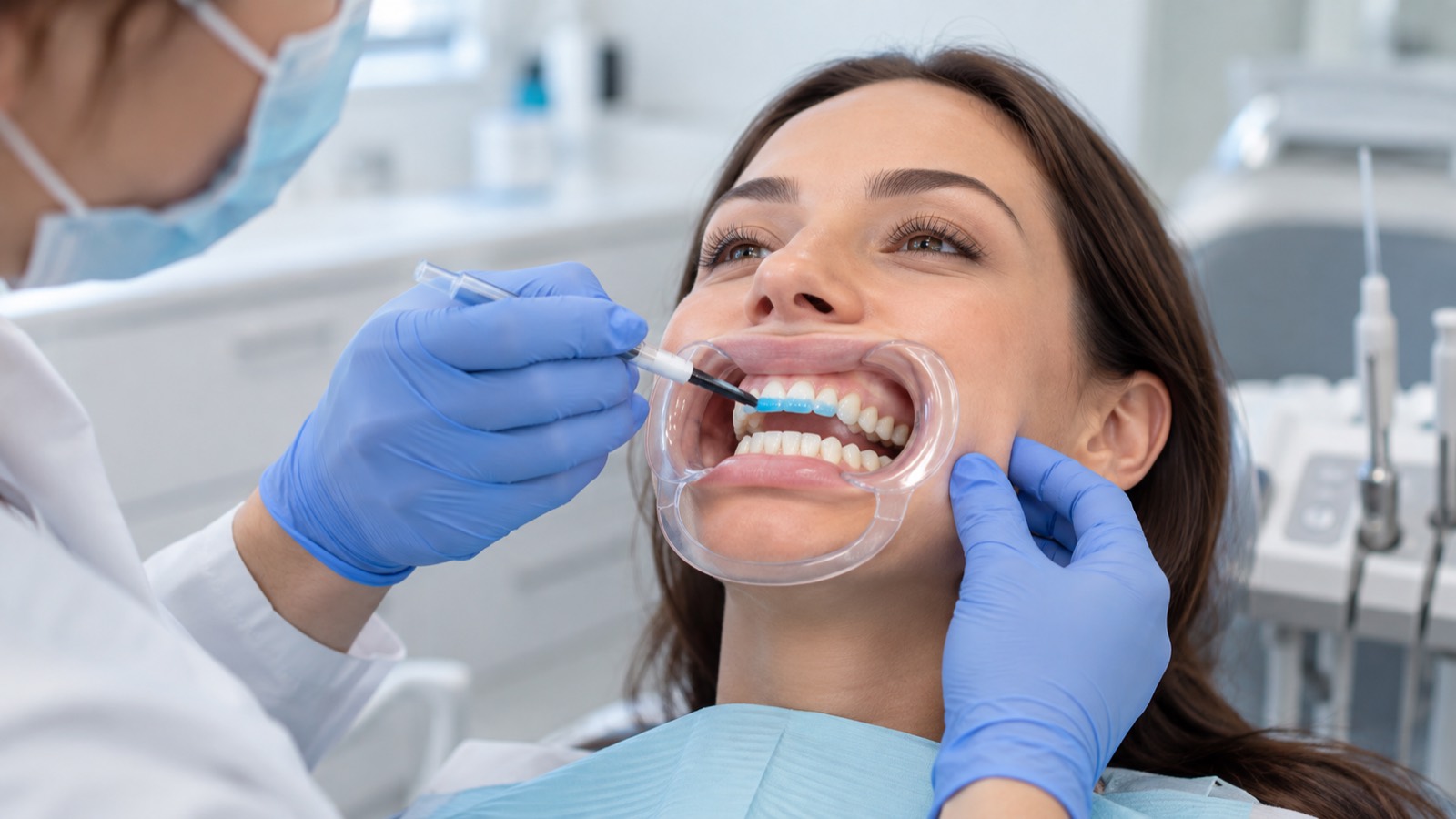 In-office teeth whitening treatment at 313 Dental in Dearborn, MI