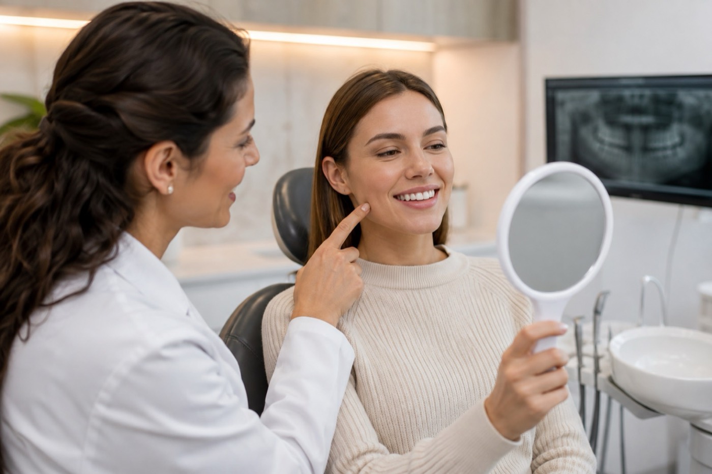Lip enhancement consultation and facial aesthetic planning at 313 Dental in Dearborn, MI