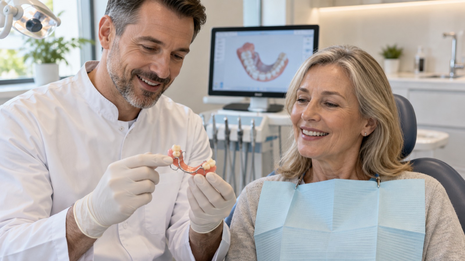 Partial dentures consultation at 313 Dental in Dearborn, MI