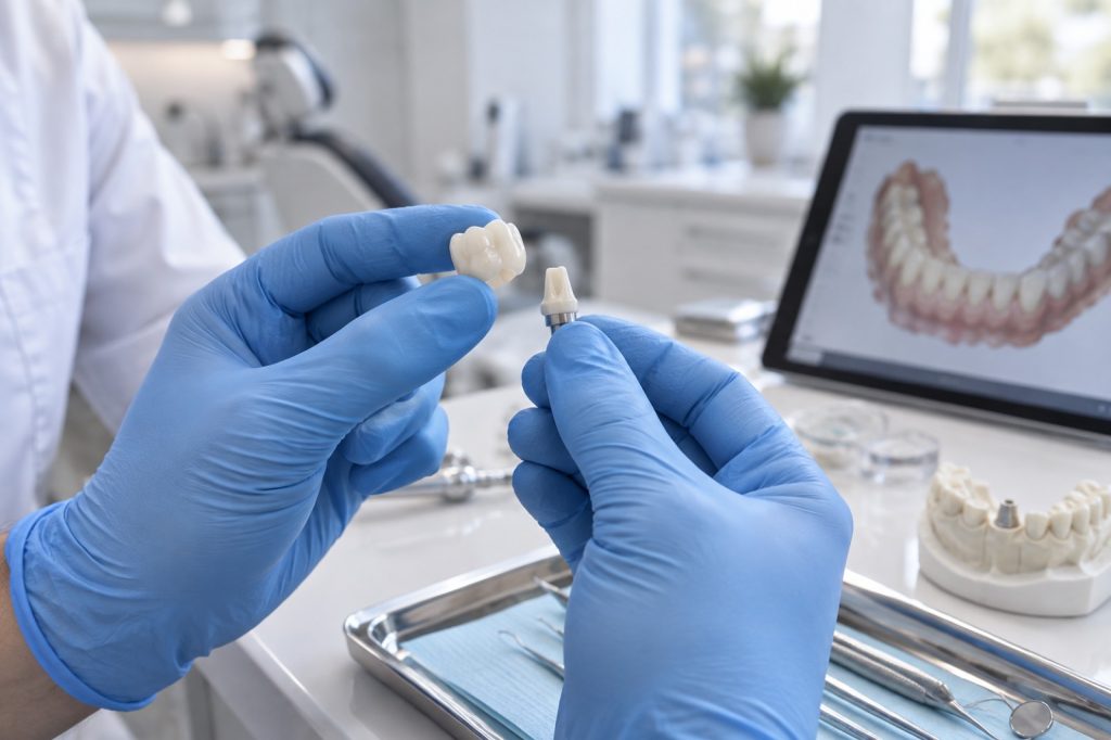 Post and core crown support model at 313 Dental