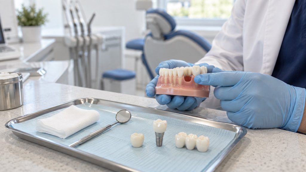 Simple tooth extraction aftercare and replacement planning at 313 Dental