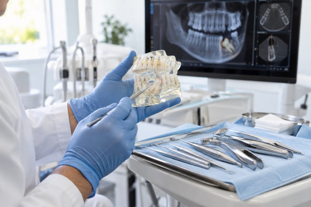 Surgical extraction planning with dental model at 313 Dental