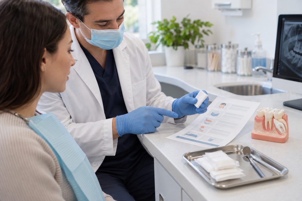 Wisdom teeth removal aftercare discussion at 313 Dental